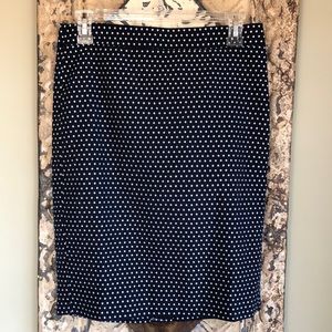 J. Crew Navy Pencil Skirt NEW
